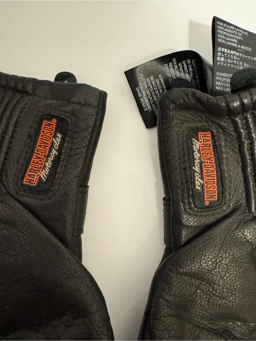 Harley-Davidson Women's Jayden Under Cuff Gauntlet Glove Black M